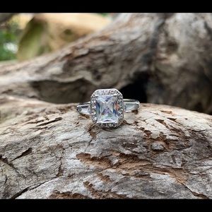 White Sapphire 925 Sterling Silver Ring